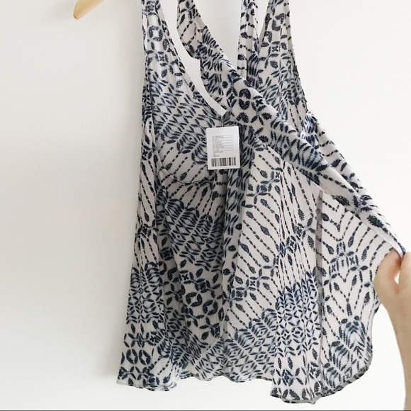 Silence & Noise Blue & Gray Printer Harper Cross - Picture 7 of 8